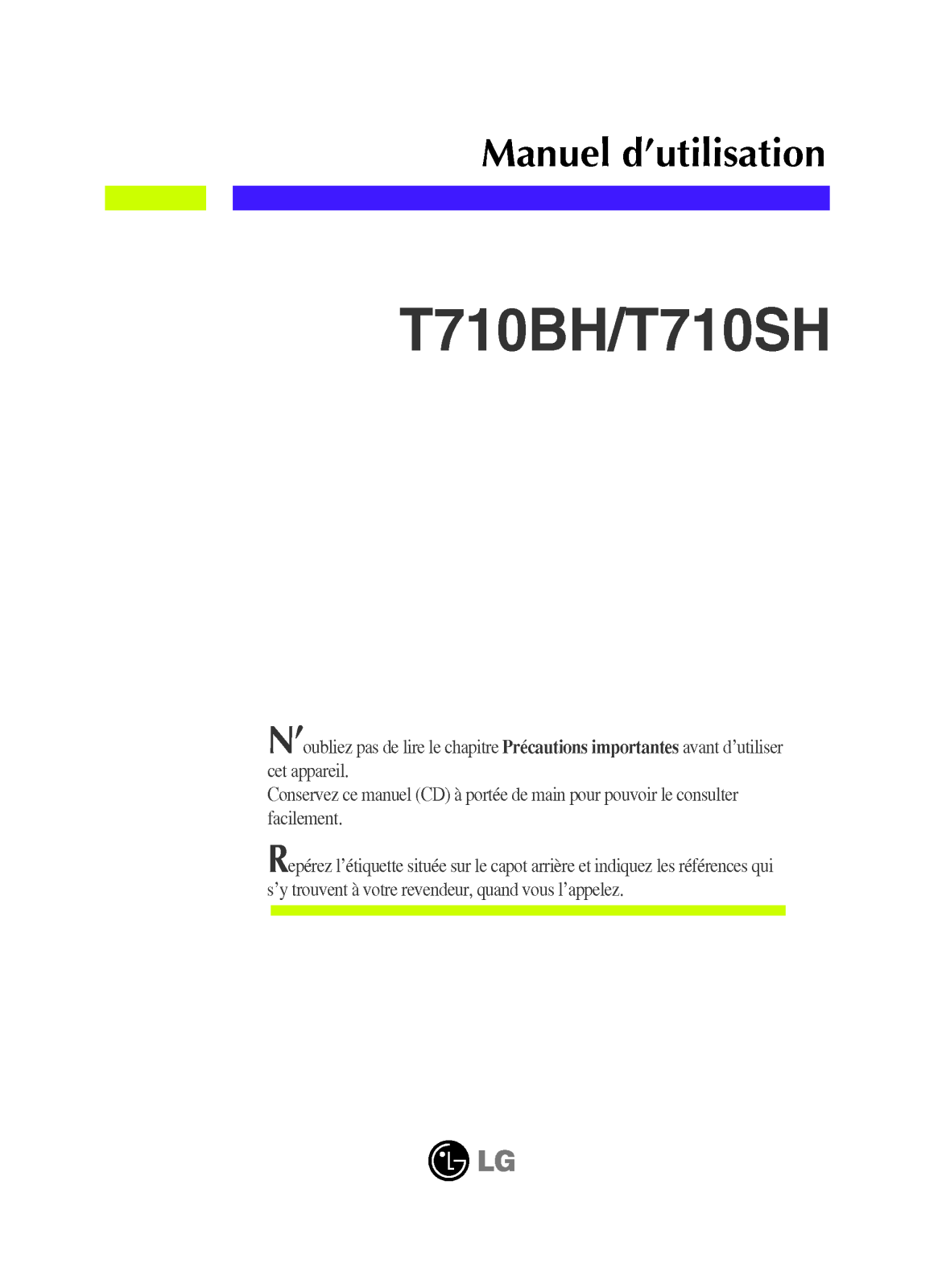 LG T710SH, T710BH-S User Manual