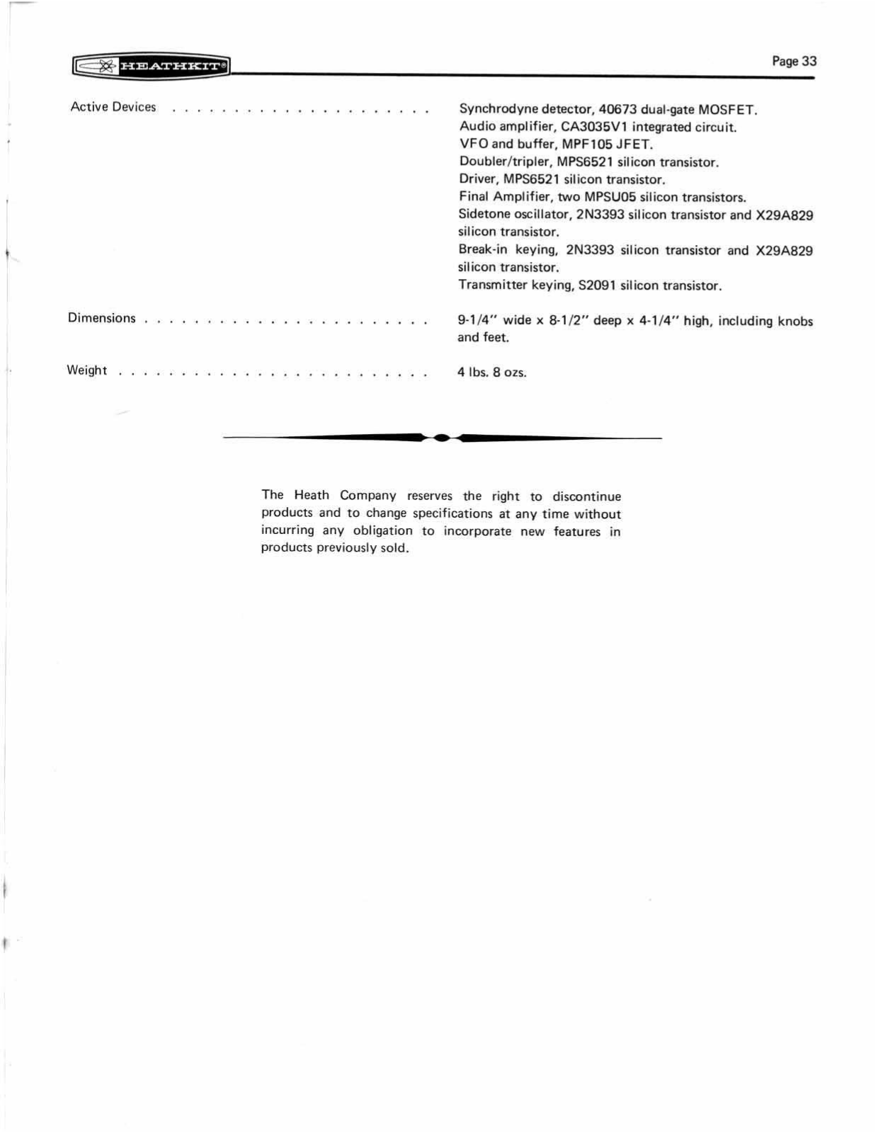 HEATHKIT hw-7 User Manual (PAGE 12)