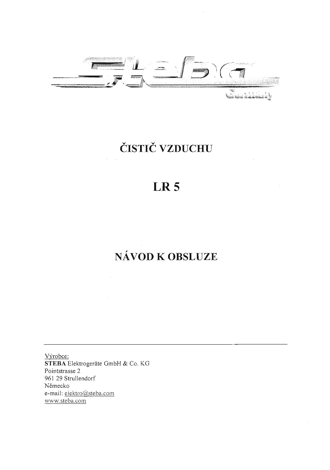 STEBA LR 5 User Manual