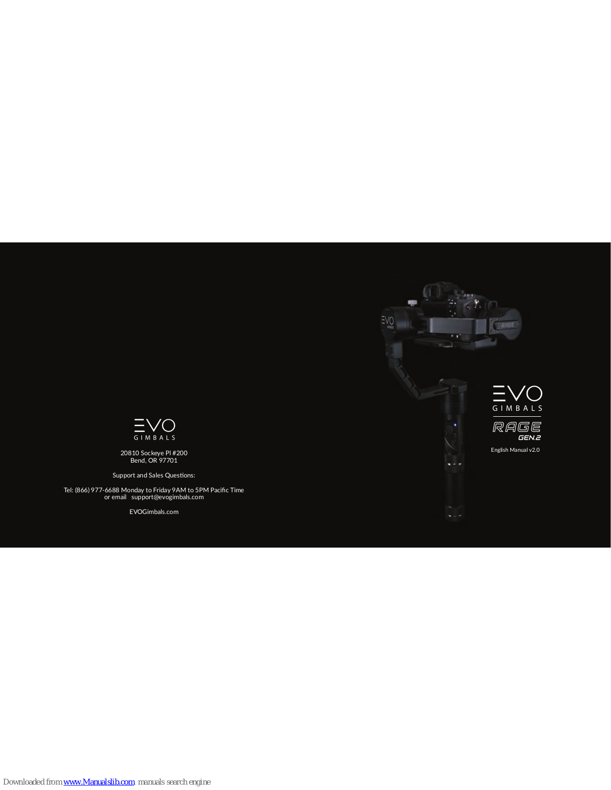 EVO Gimbals Rage Gen.2 User Manual - ManualMachine.com