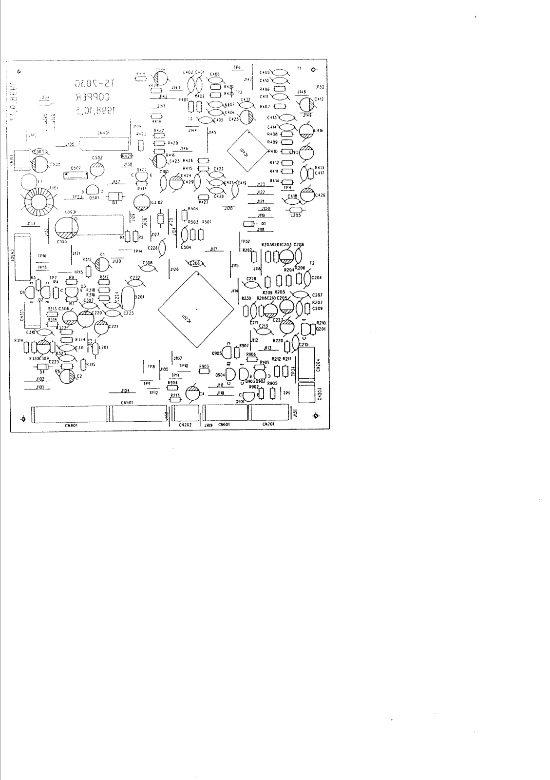 Vitek VT-3482old PCB LAYOUT DIAGRAM 11