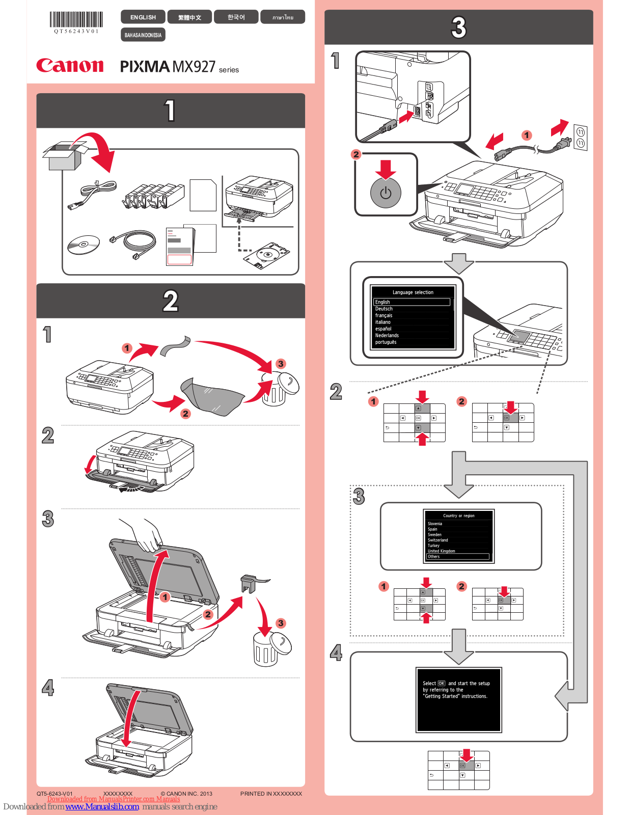 Canon pixma mx927 series User Manual