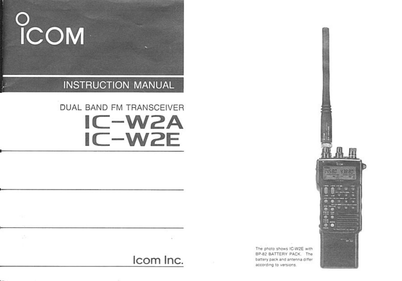 Icom ic w2a schematic