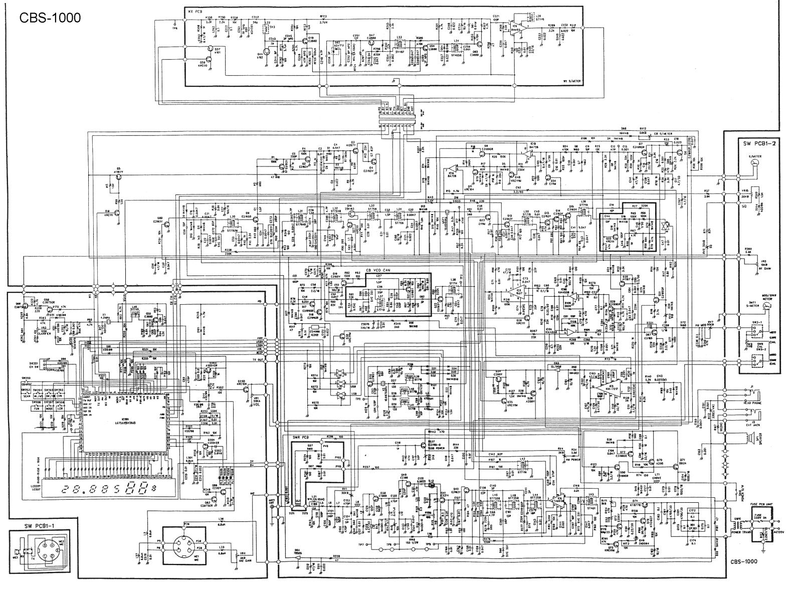 Cherokee CBS 1000 Schematic