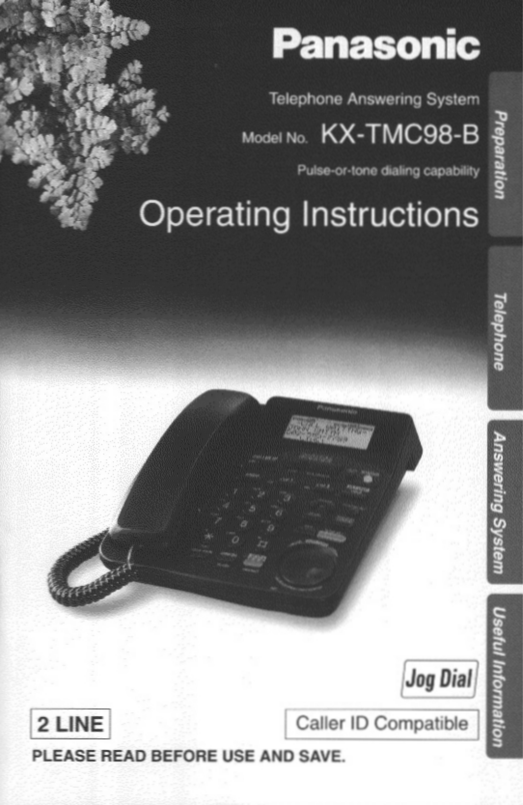 Panasonic KX-TMC98B User Manual