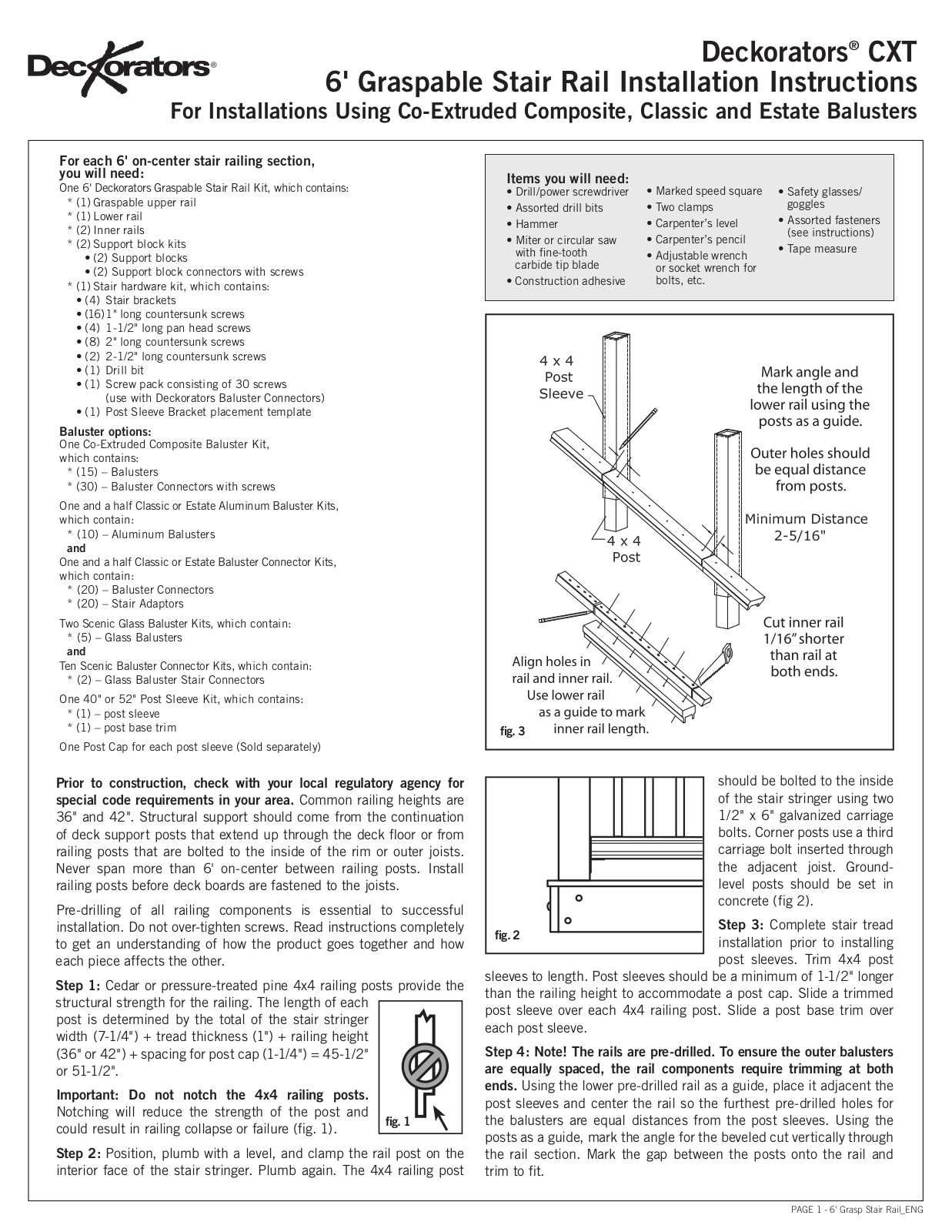 Deckorators CXT6 User Manual