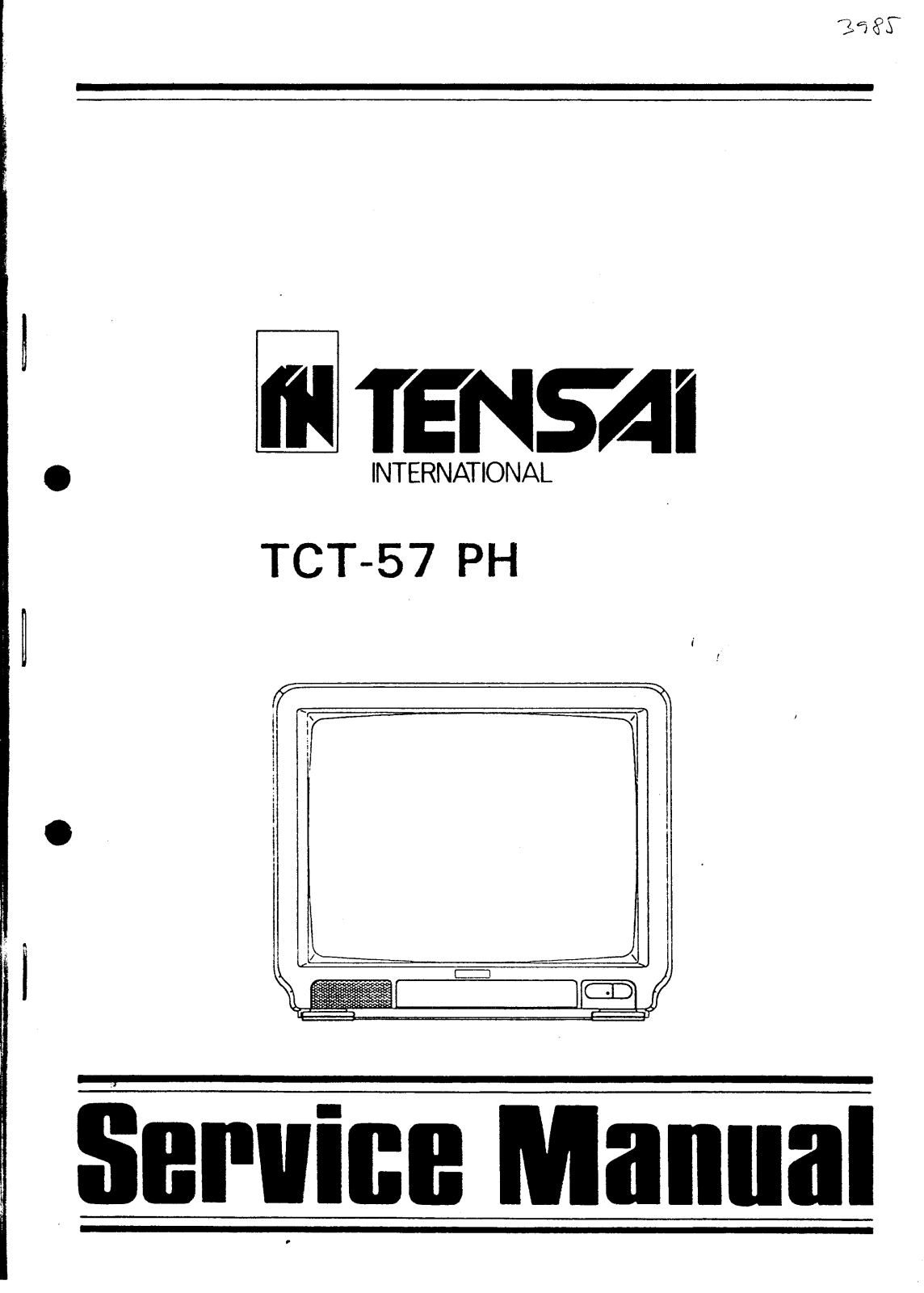 Tensai TCT-57PH-WD Schematic