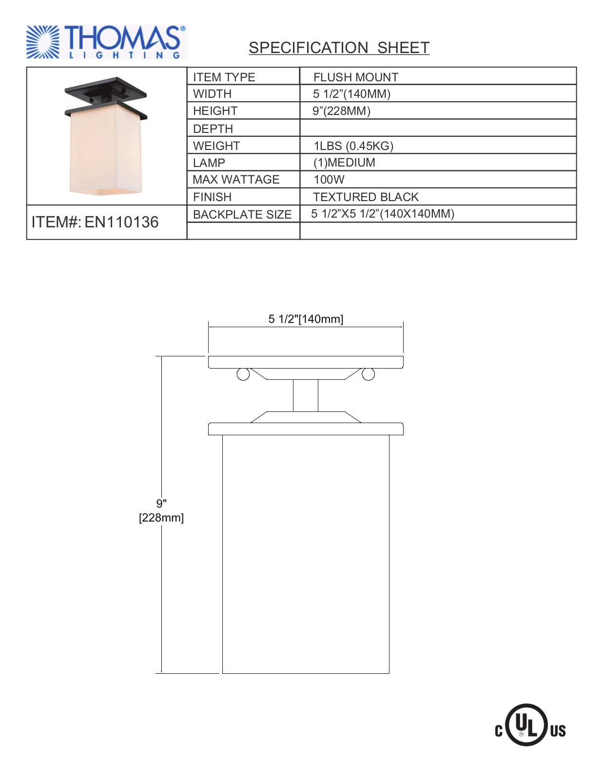 Thomas Lighting EN110136 User Manual - ManualMachine.com