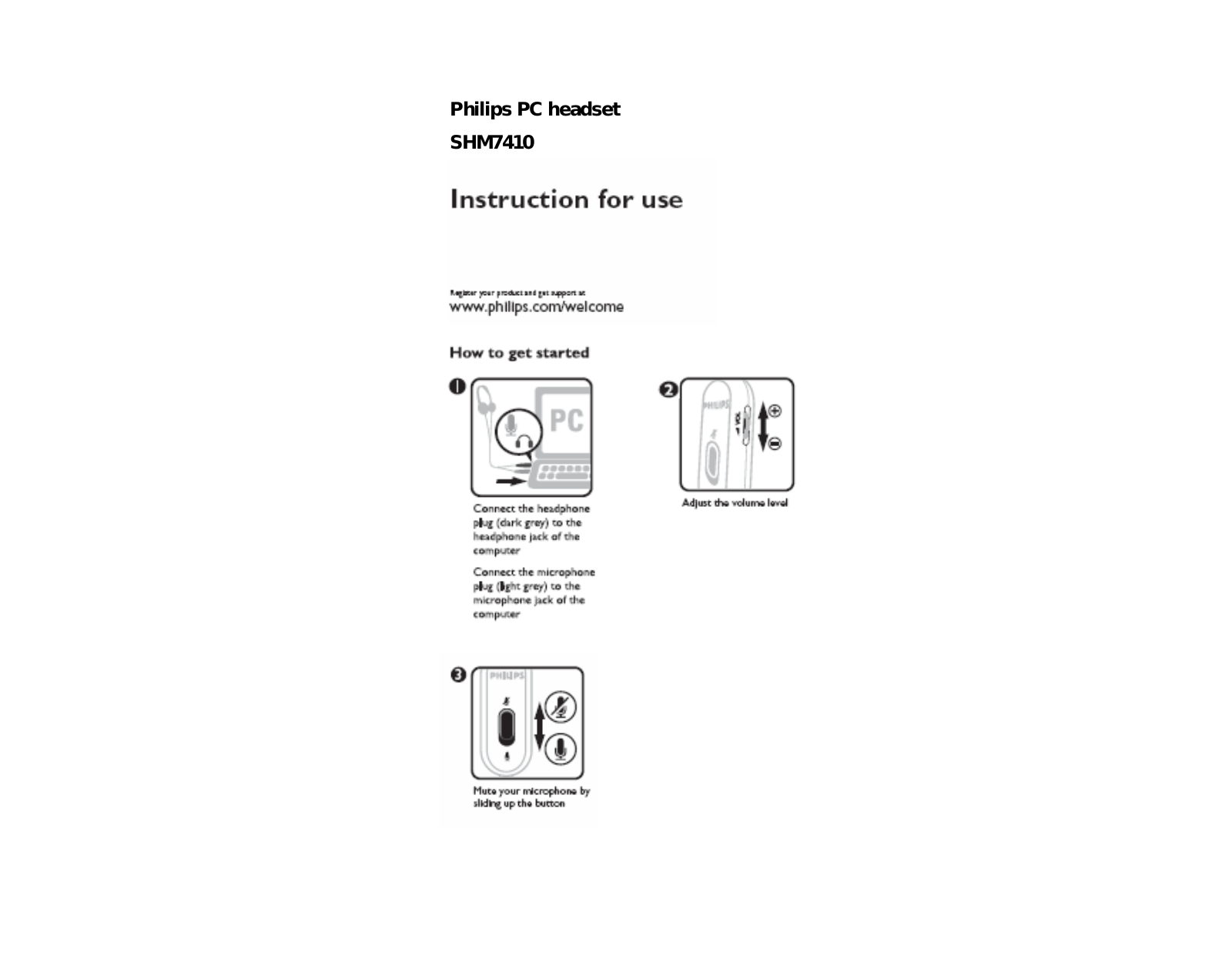 Philips SHM7410 User Manual