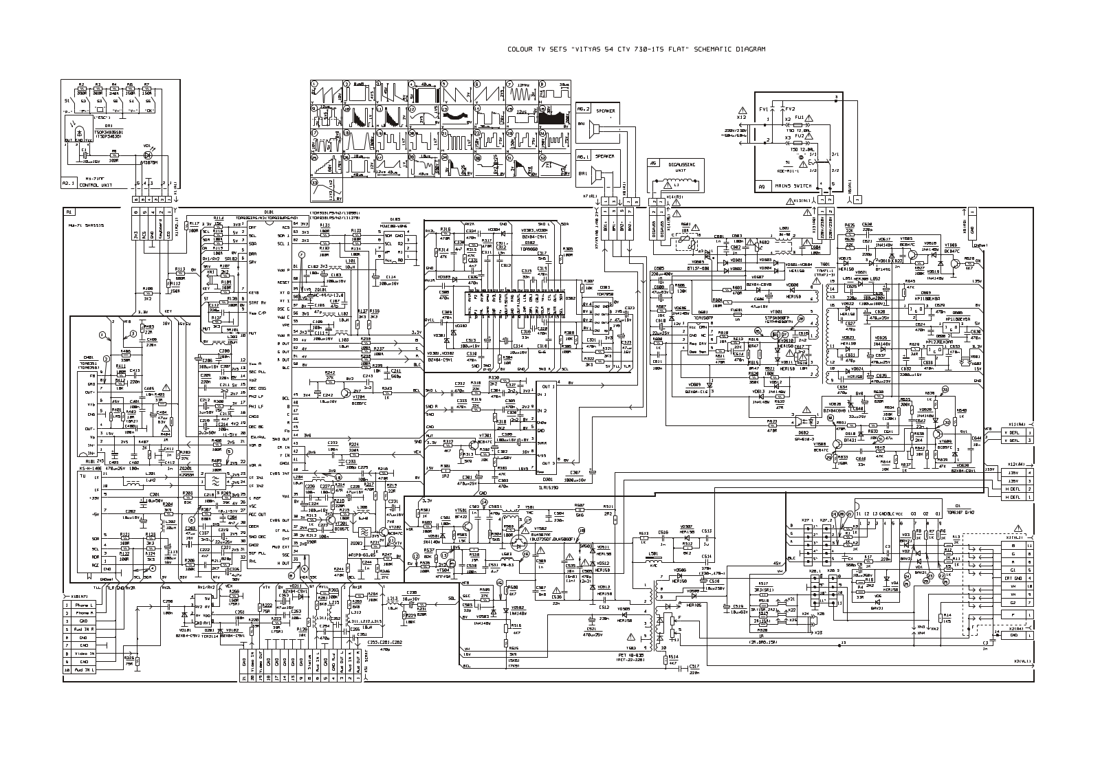 ВИТЯЗЬ 54CTV730-1TS Schematic FLAT