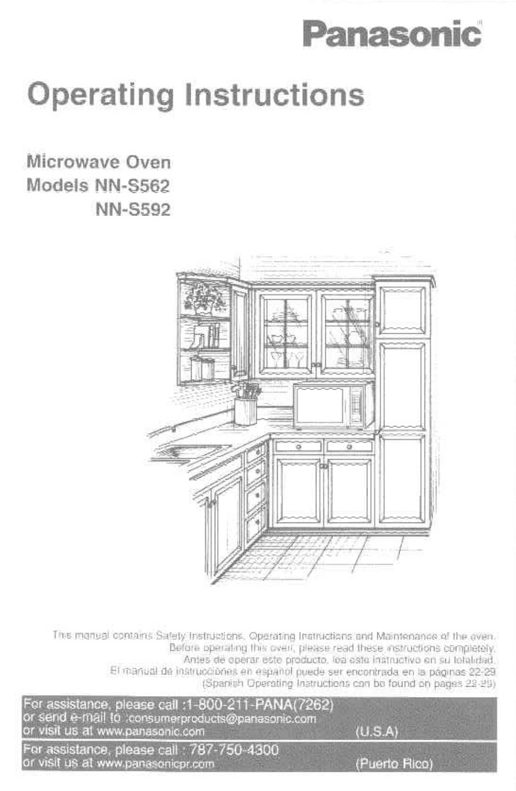 Panasonic NN-S592, NN-S562 User Manual