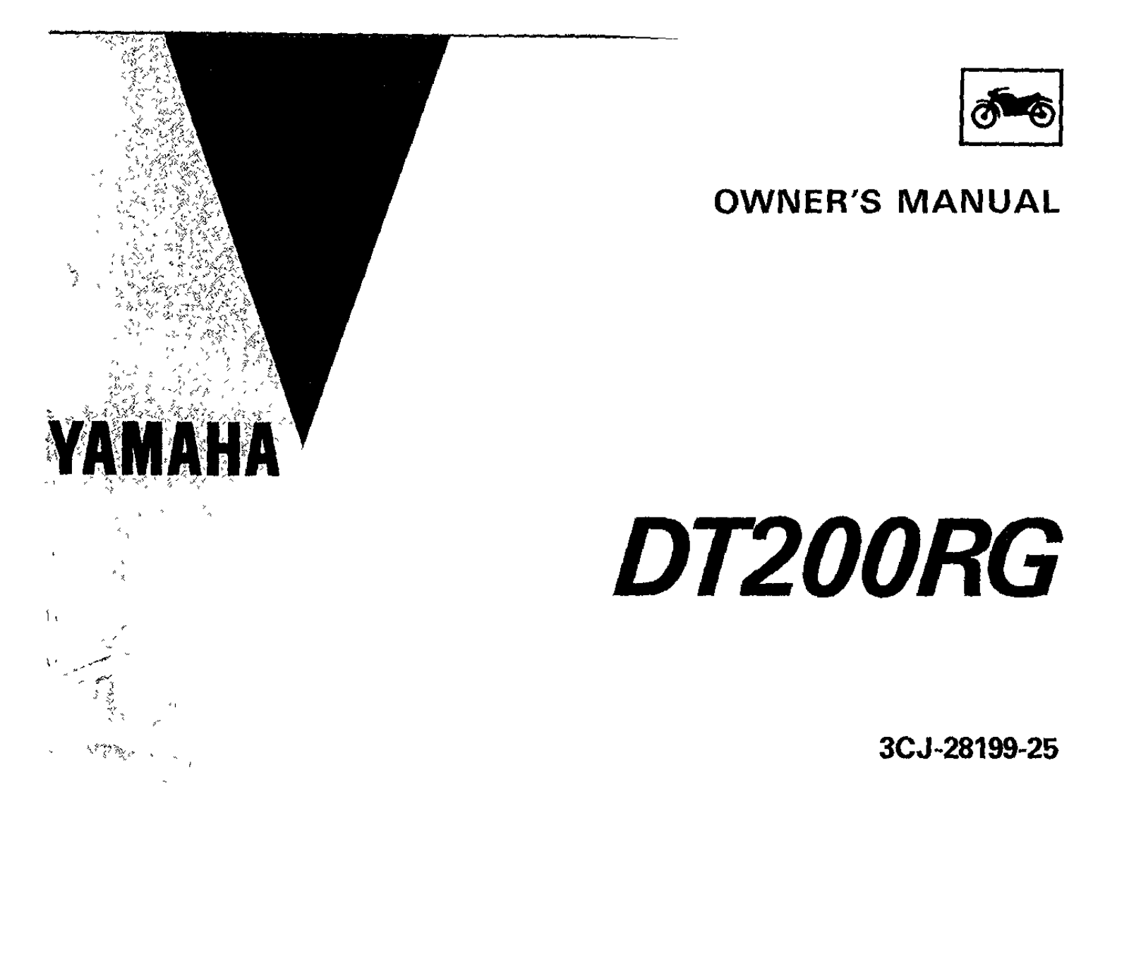 Yamaha DT200 RG 1995 Owner's manual