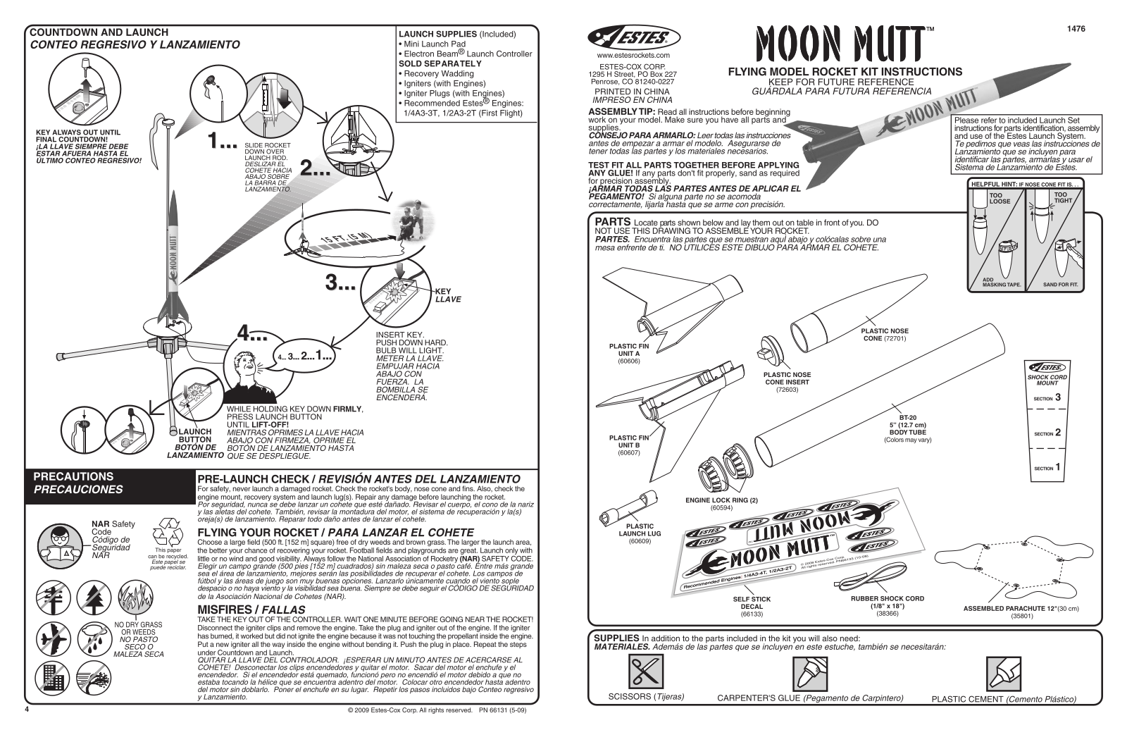 ESTES Moon Mutt User Manual