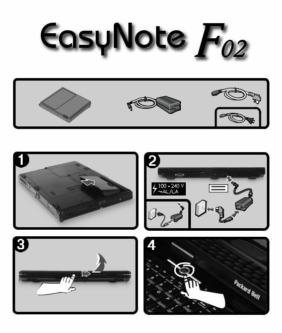 Packard bell EASYNOTE MX37-S-200 QUICK START & TROUBLESHOOTING GUIDE