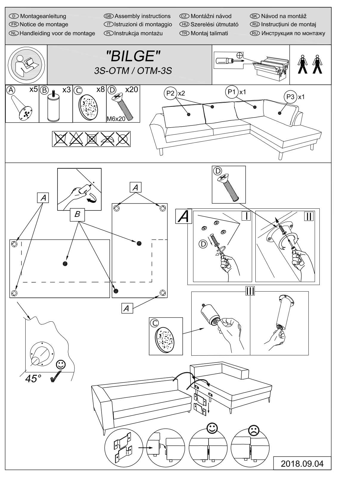 Guido Maria Kretschmer Bilge Assembly instructions