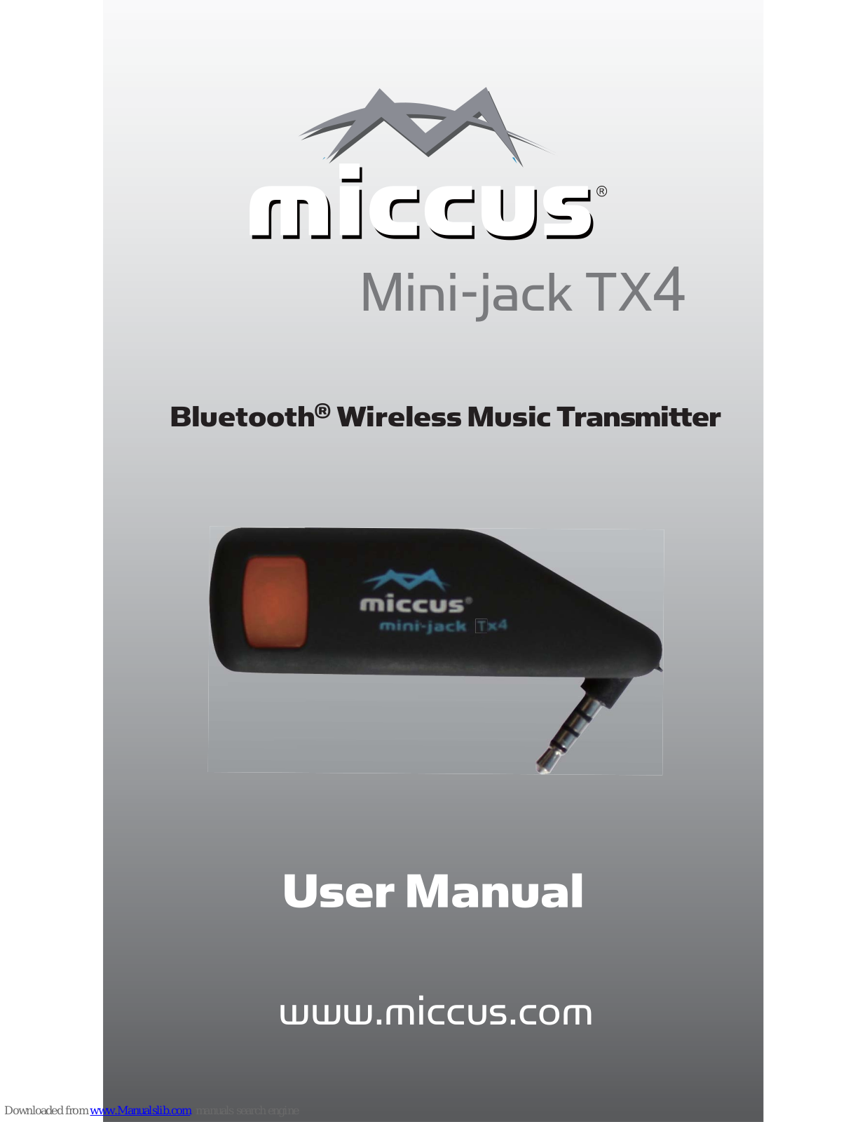 Miccus Mini-jack TX4 User Manual