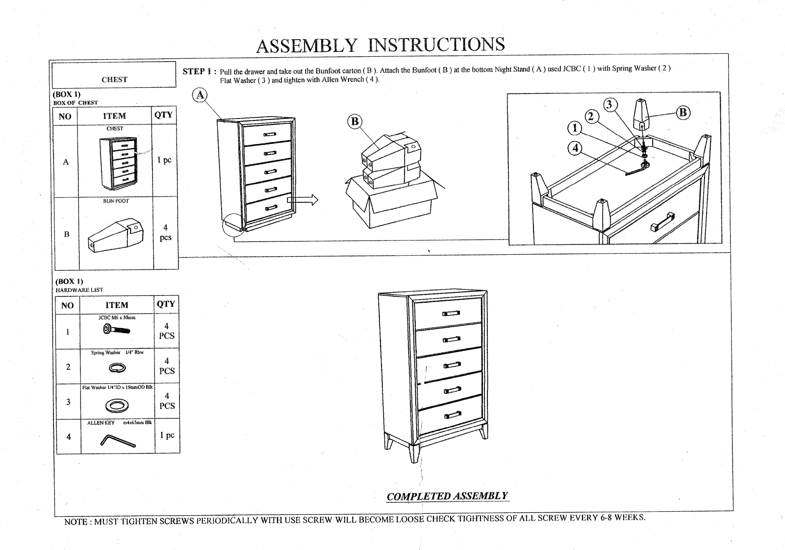 Union Rustic W001443949 Assembly Instructions - ManualMachine.com