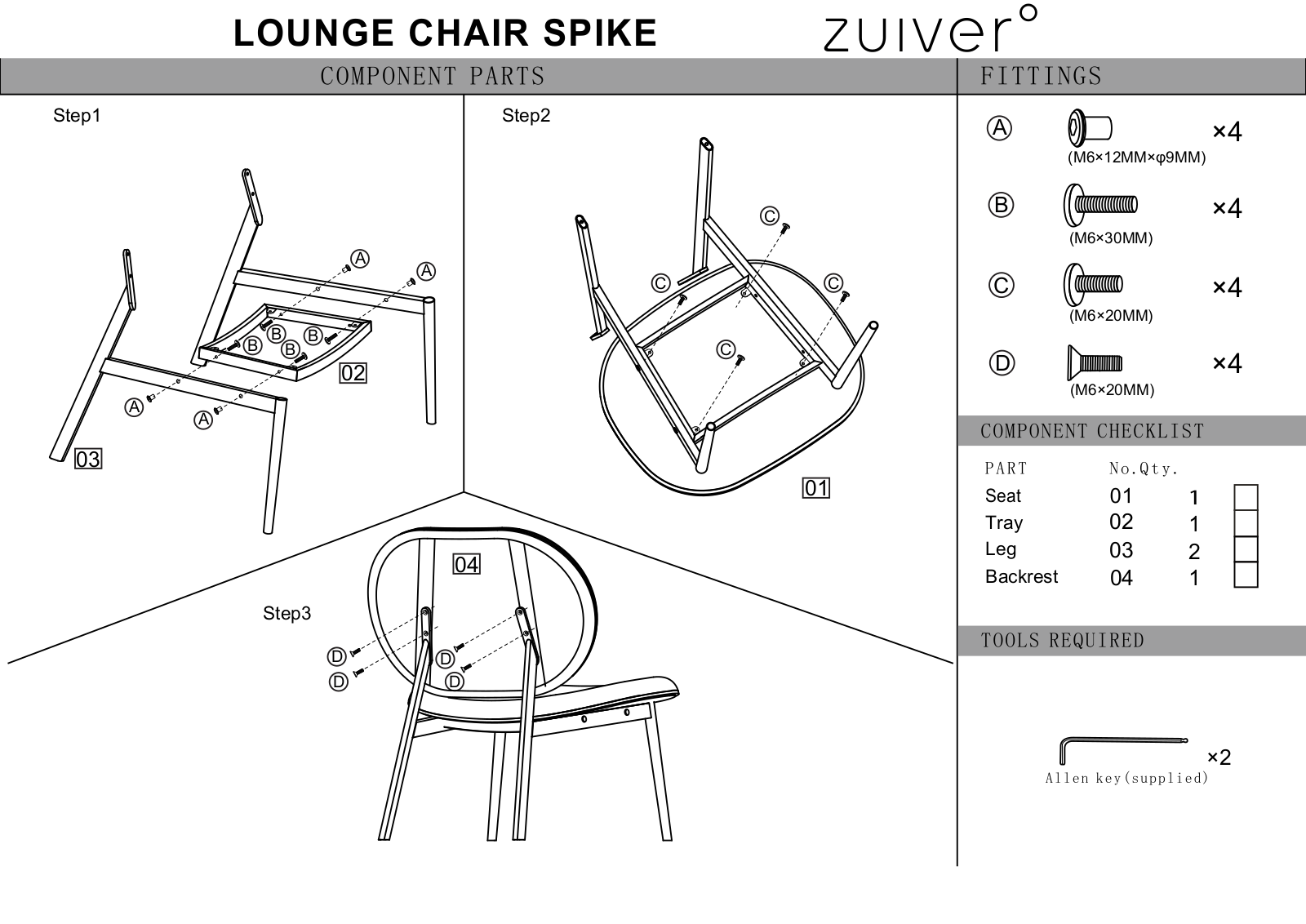 Zuiver ZIVE1366 Installation & Assembly - ManualMachine.com