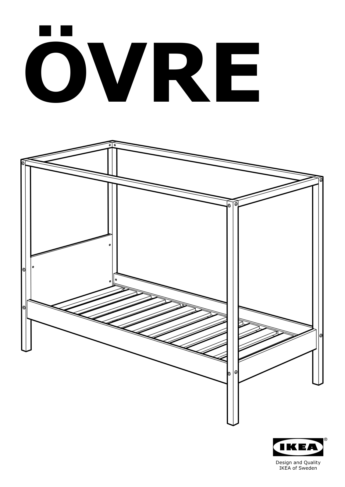 IKEA ÖVRE bed frame User Manual