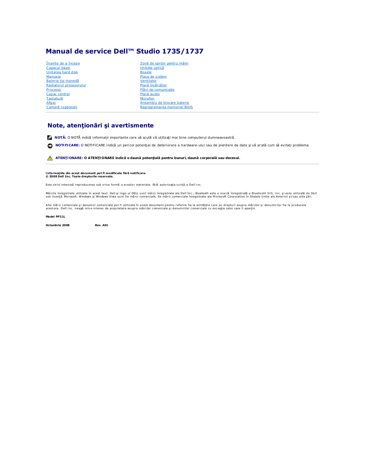 Dell Studio 1737 User Manual