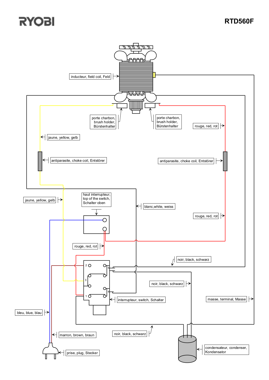 Ryobi RTD560F User Manual