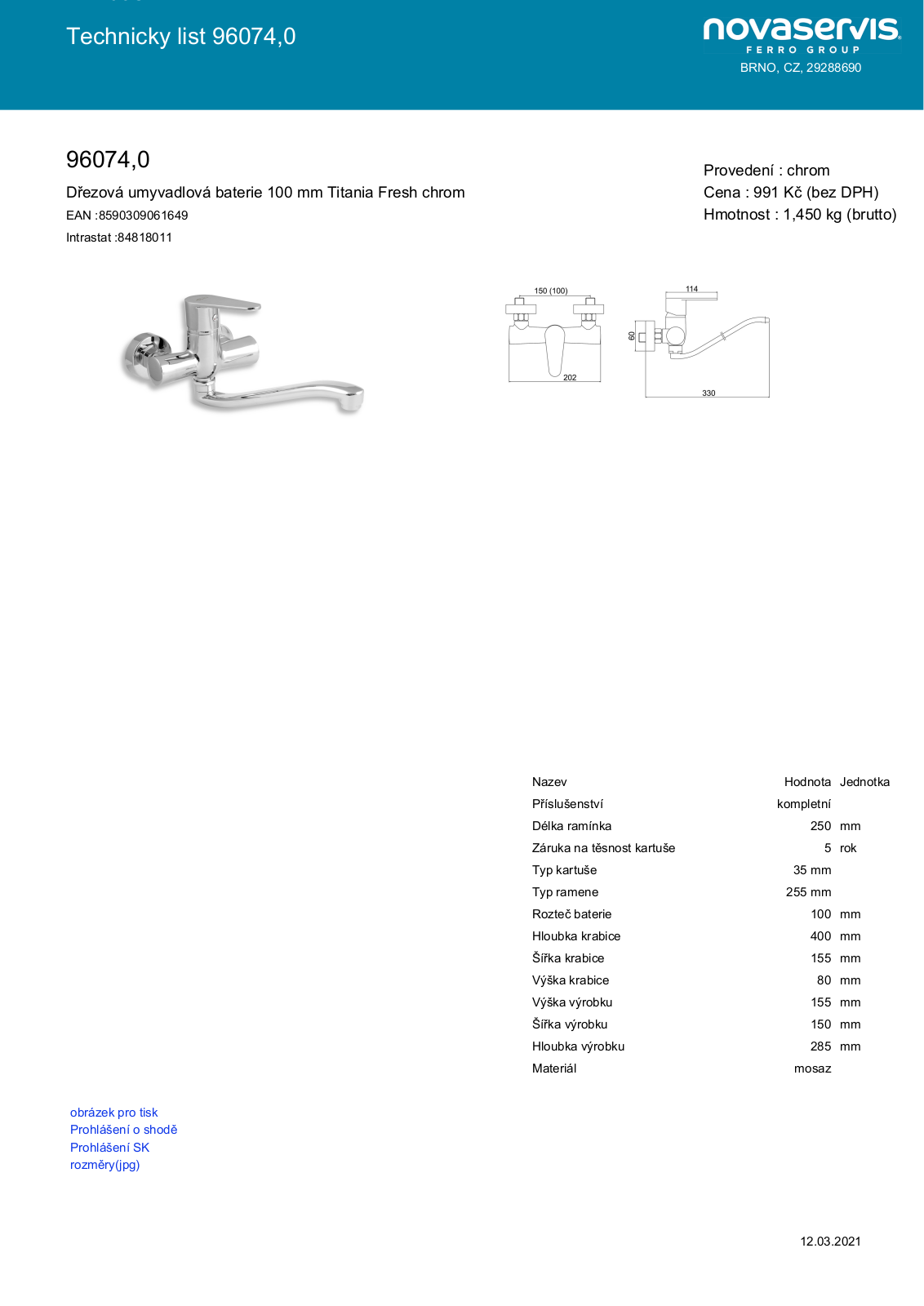 Novaservis 96074.0 User guide - ManualMachine.com