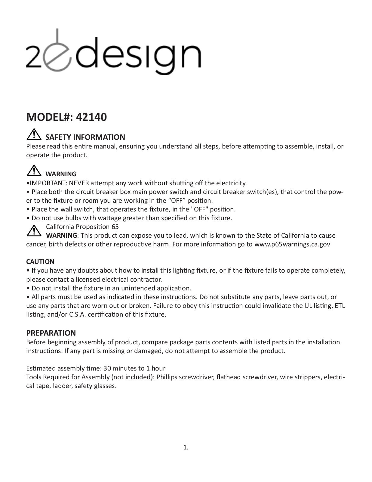 2E Design EBSI1023 Instructions - ManualMachine.com