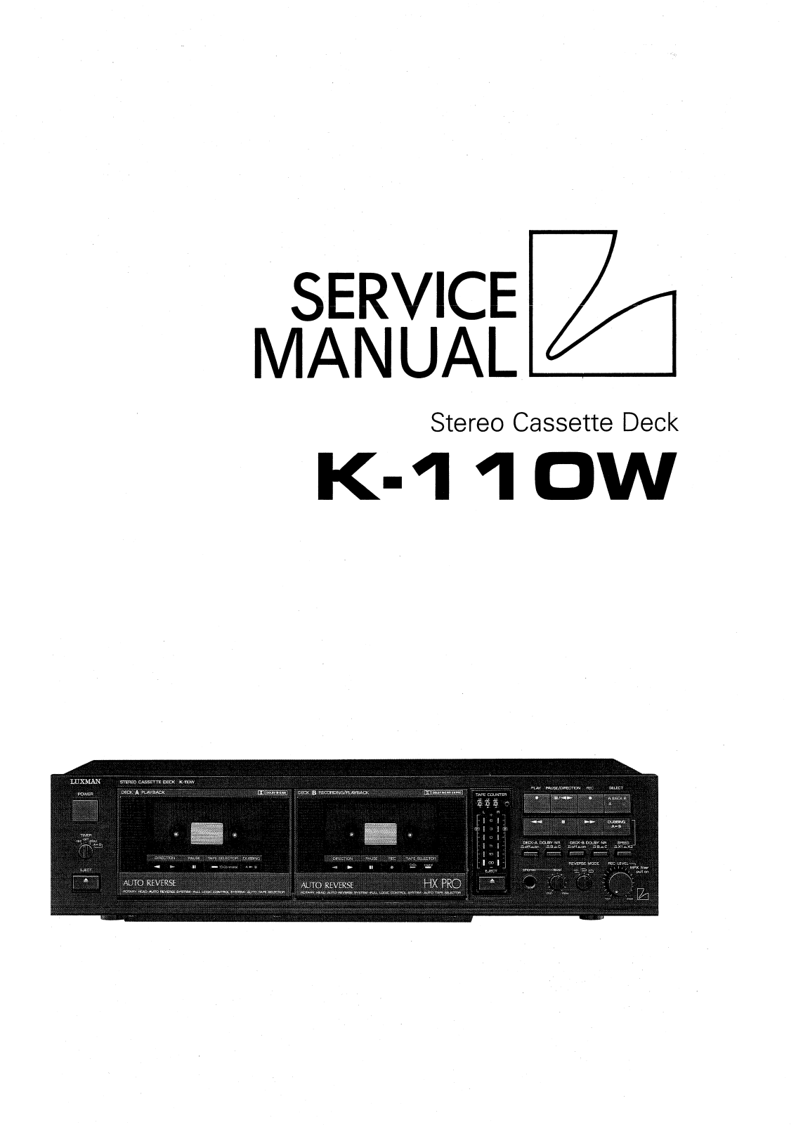 Luxman K-110-W Service manual
