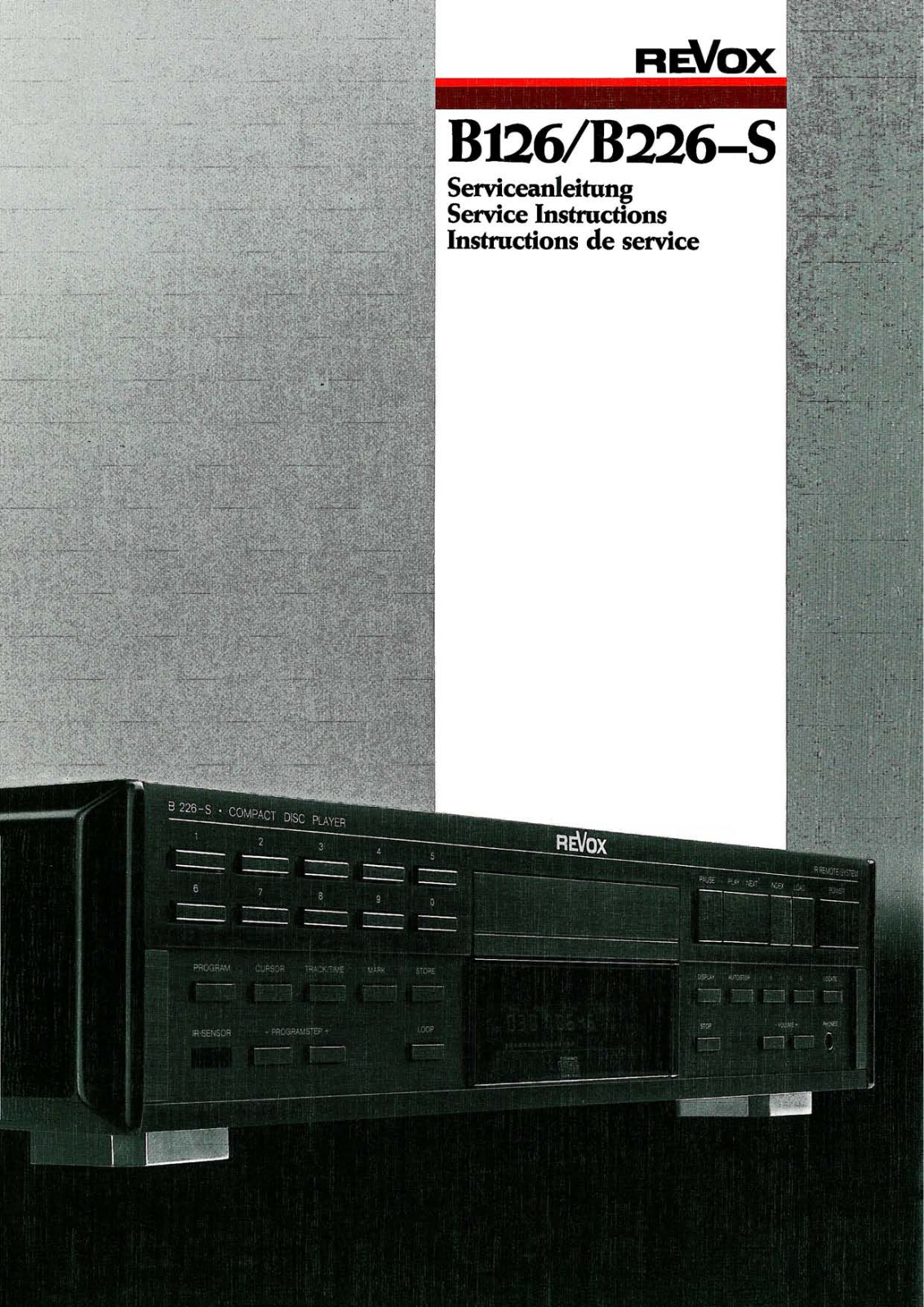 Revox B126, B226 User Manual