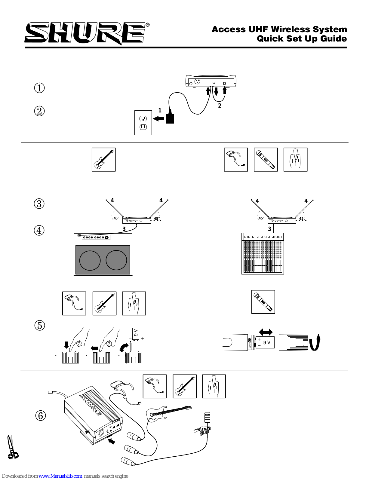 Shure Access Quick Setup Manual - ManualMachine.com