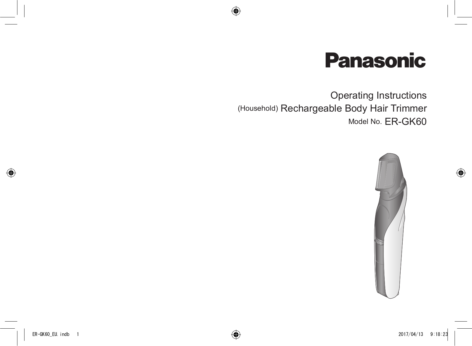 Panasonic ER-GK60-S503 User Manual