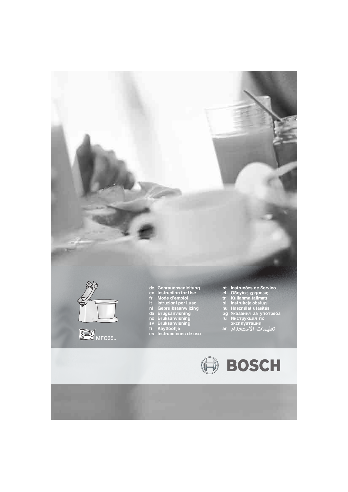 BOSCH MFQ3560 User Manual