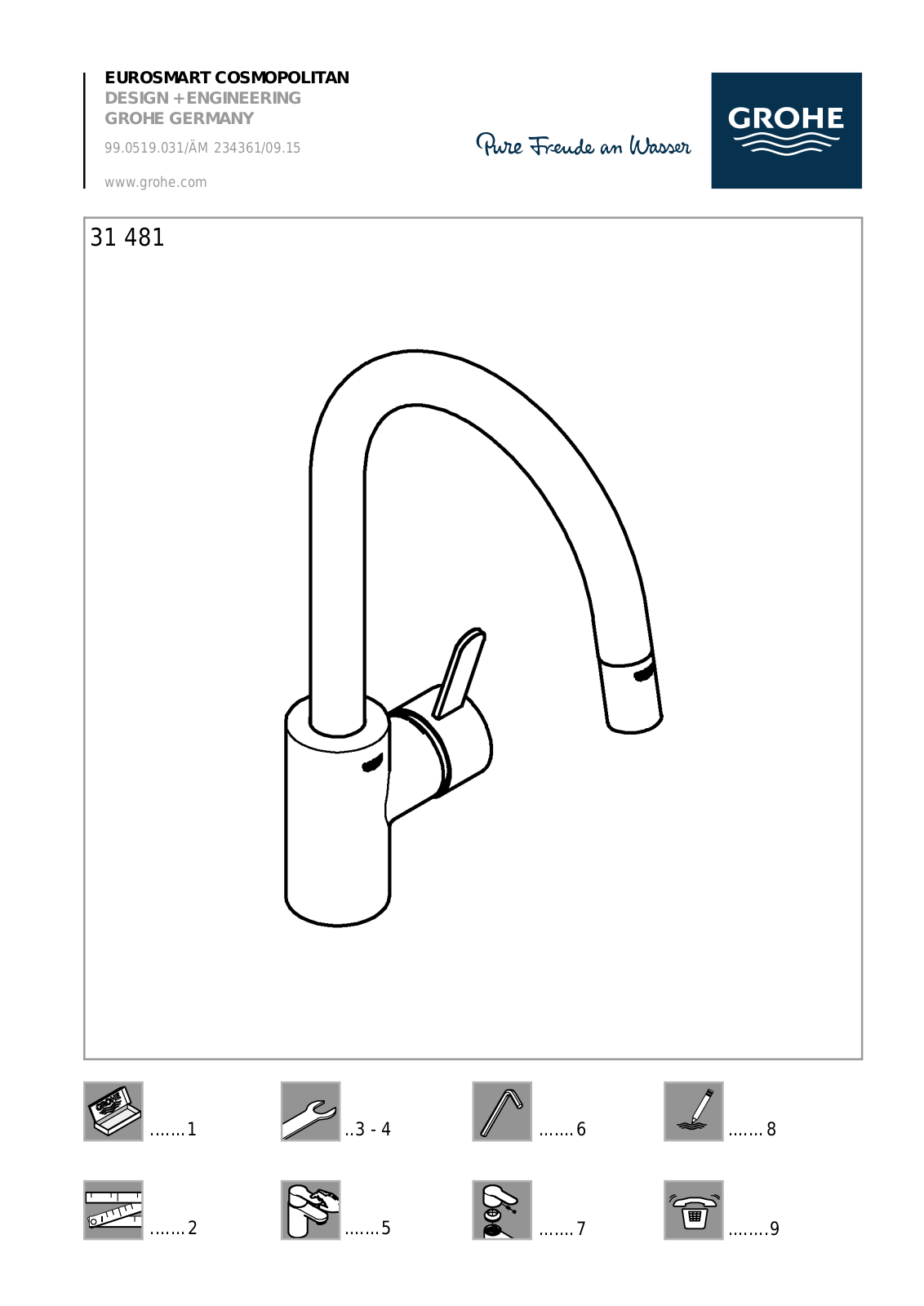 Grohe 31481000 Service Manual