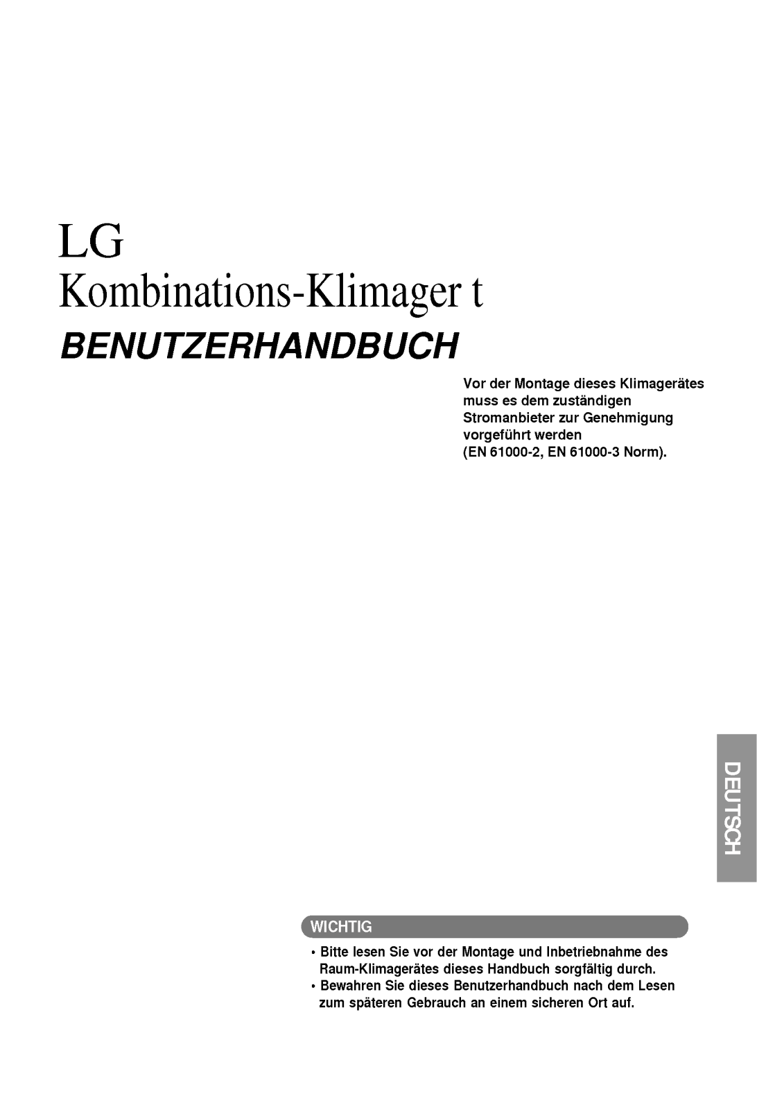 Lg MC-07AHM, MA09AHD, MC-07AHR, MC-12AHW, MC-12AHM User Manual