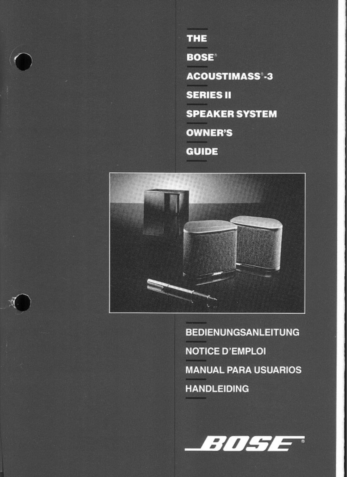 Bose Acoustimass 3II Owner Manual