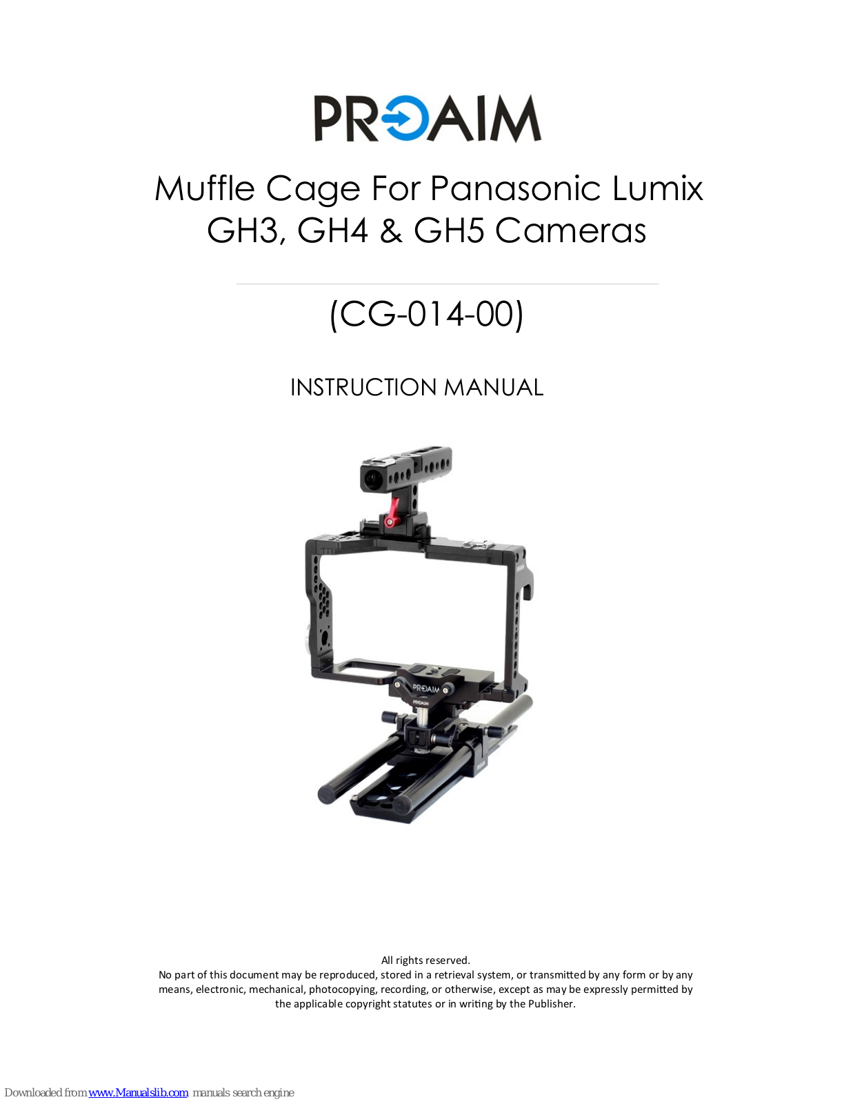 PROAIM CG-014-00 Instruction Manual