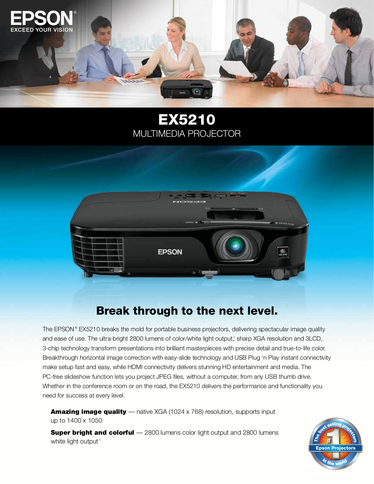 Epson EX5210 Product Sheet