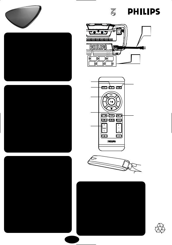 Philips AZ3846 Quick Start Guide