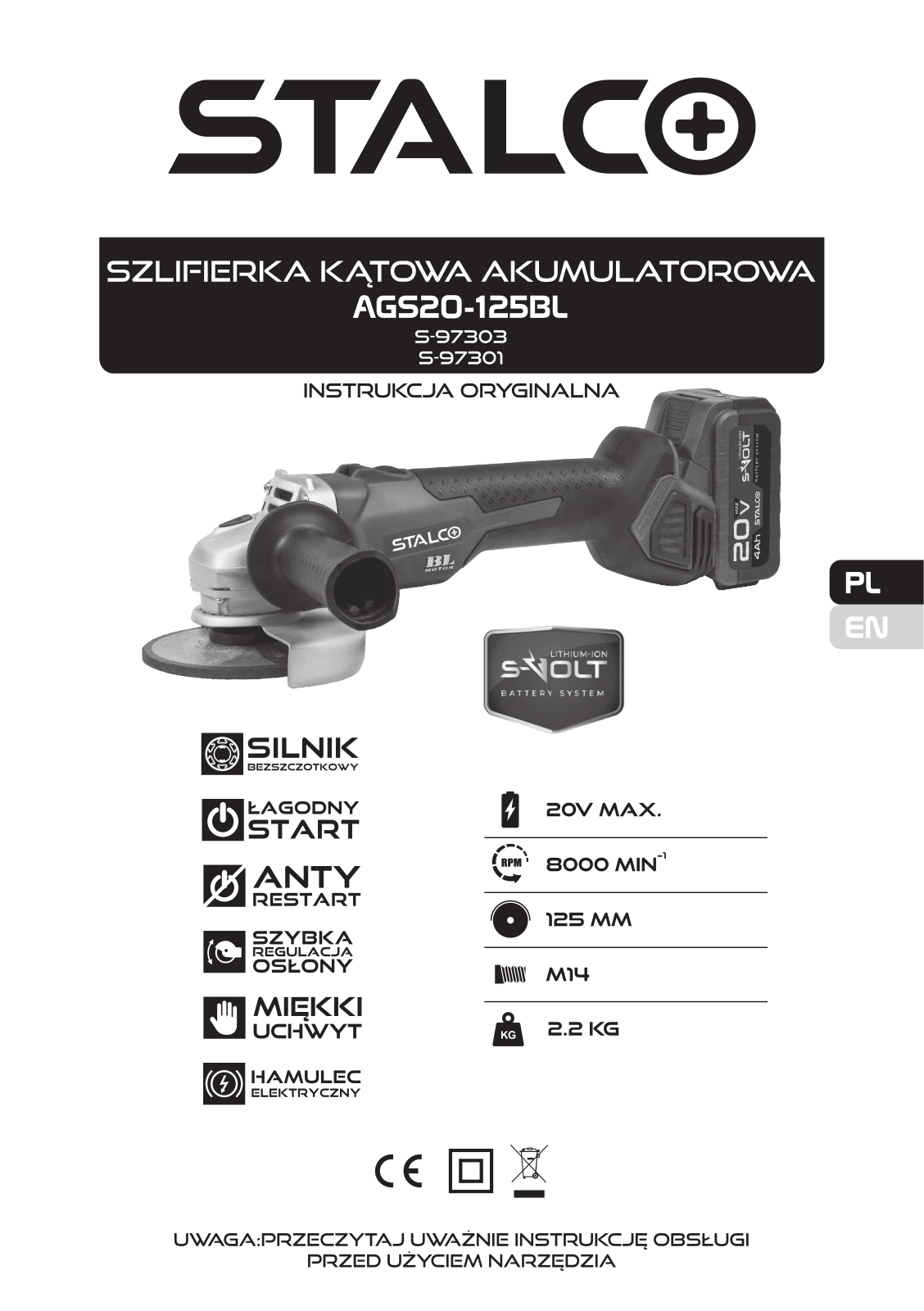 Stalco AGS20-12SBL User guide - ManualMachine.com