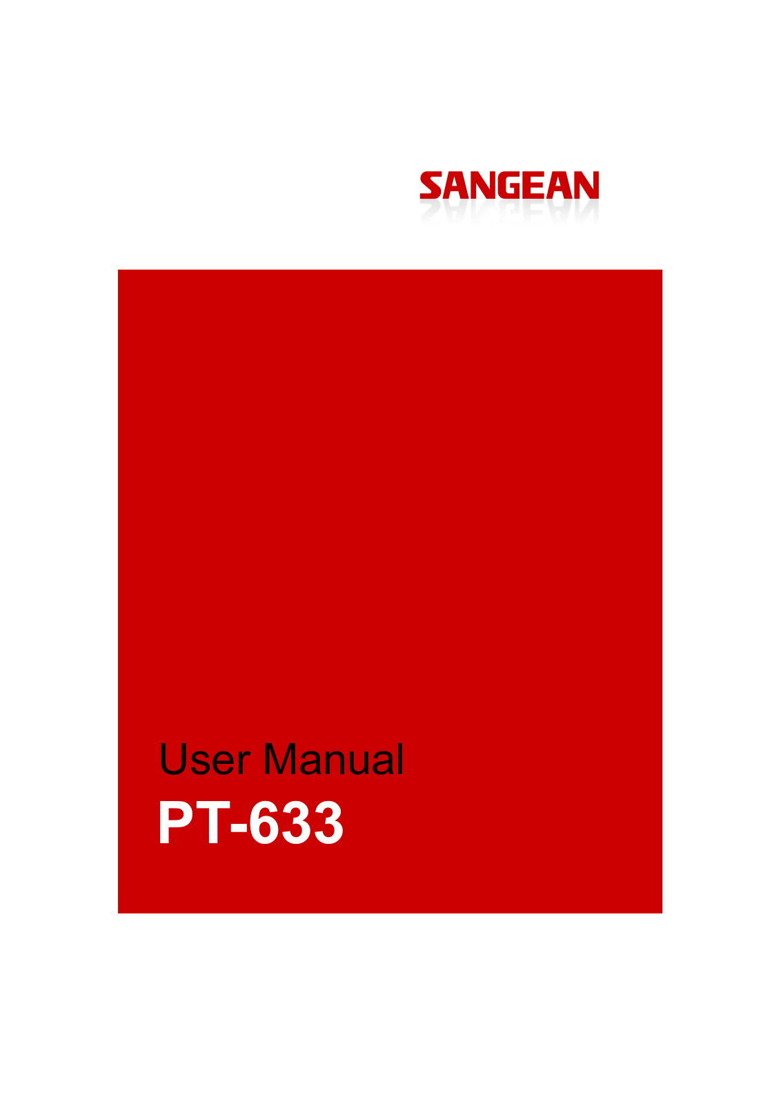 Sangean PT-633 User Manual