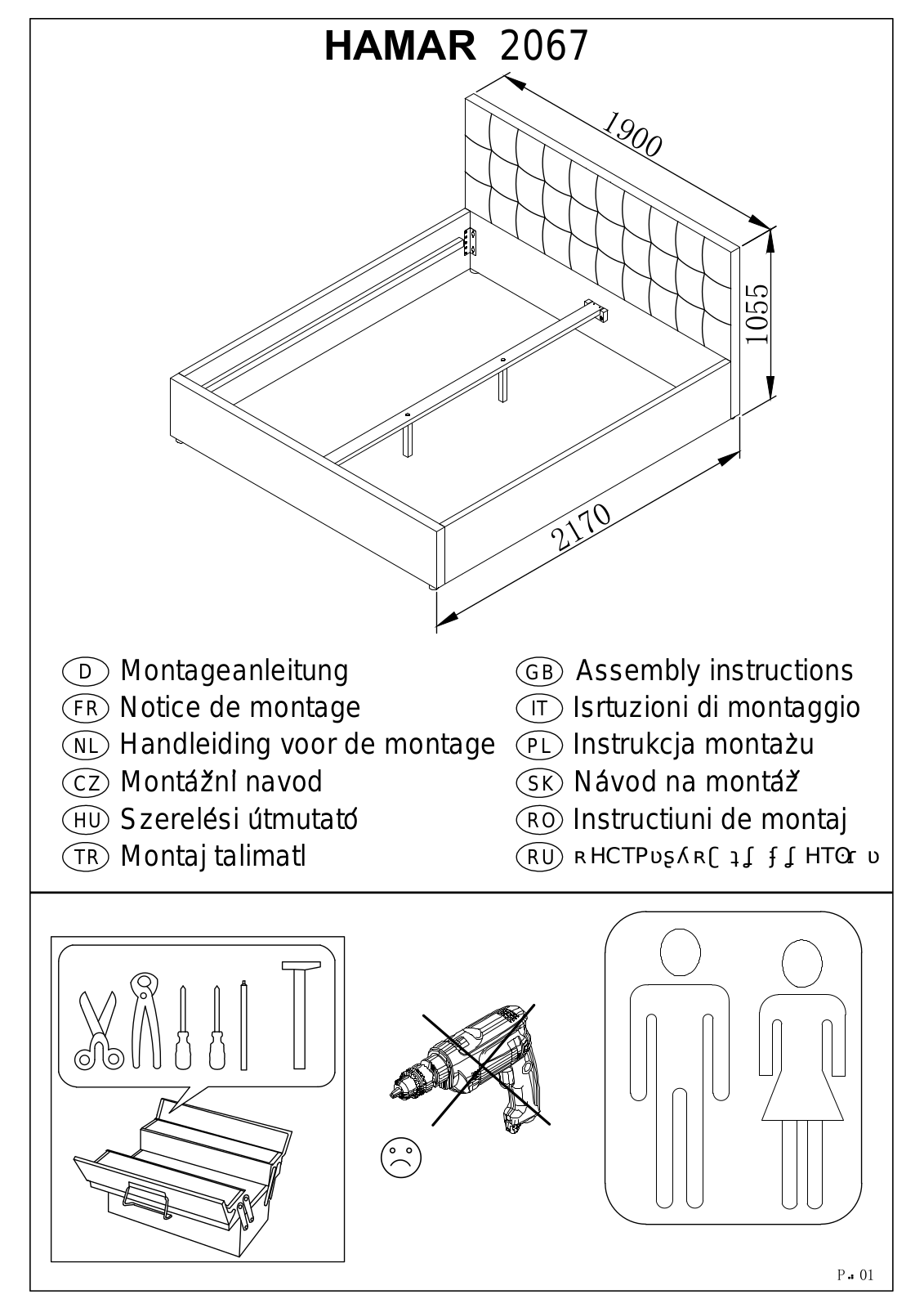 Home affaire Hamar Assembly instructions