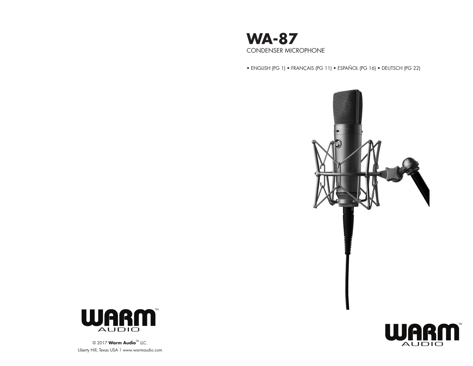 Warm Audio WA-87 User Manual