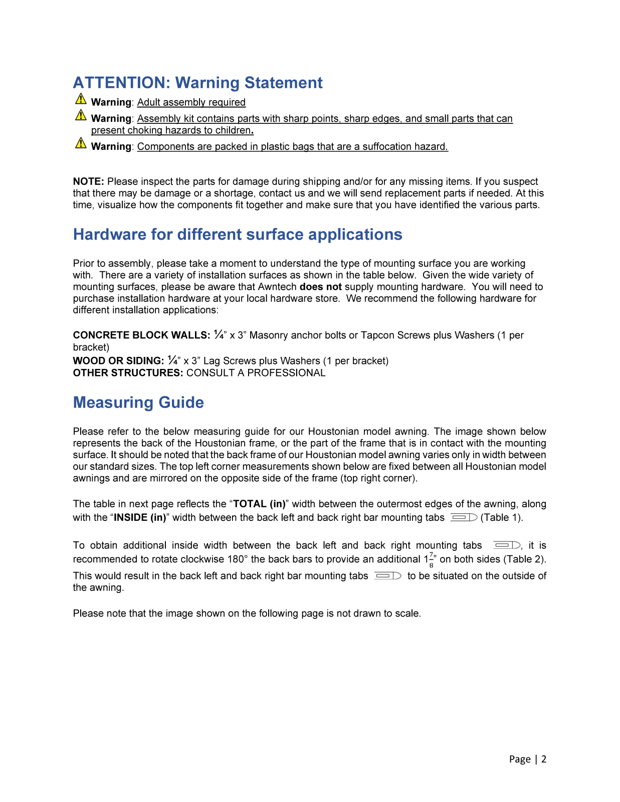 Awntech AWNT3327 Specifications - ManualMachine.com