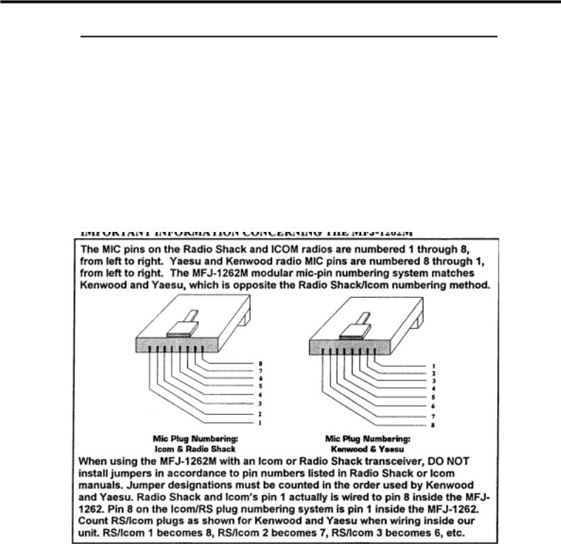 MFJ MFJ-1262, MFJ-1262M User Manual