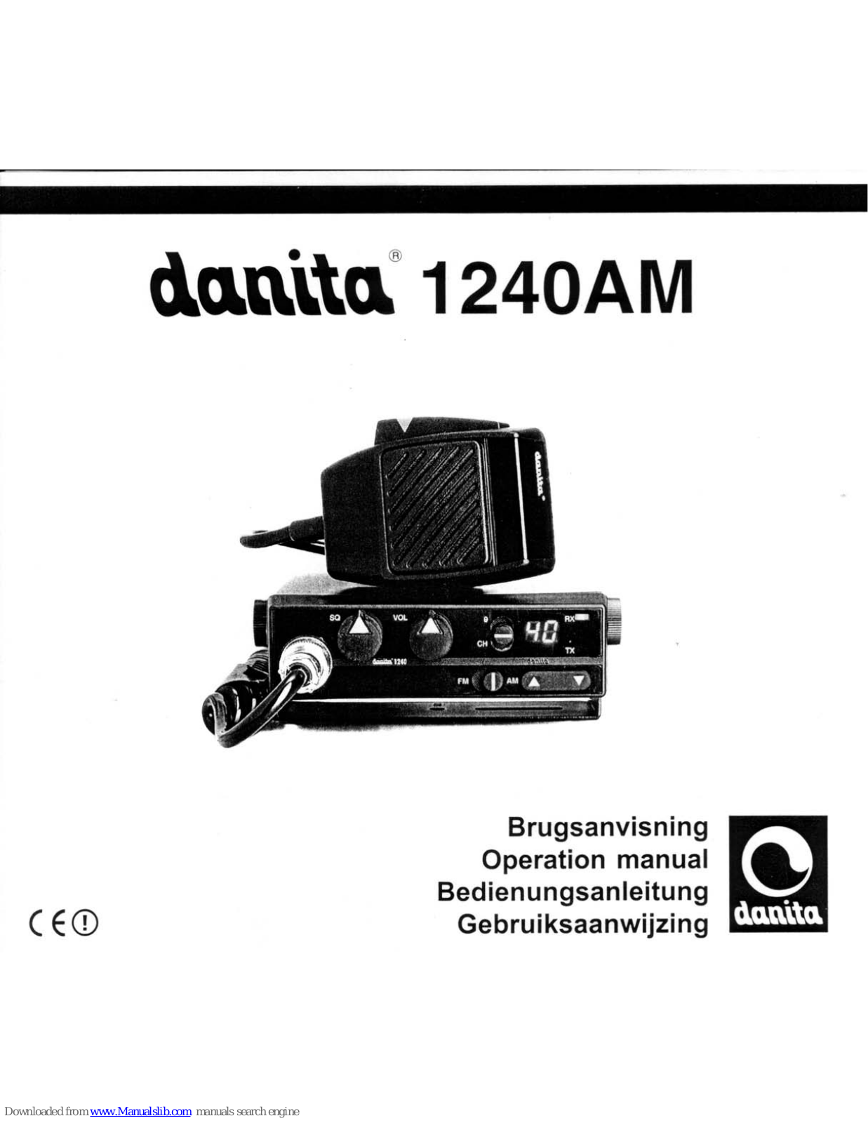 Danita 1240AM Operation Manual