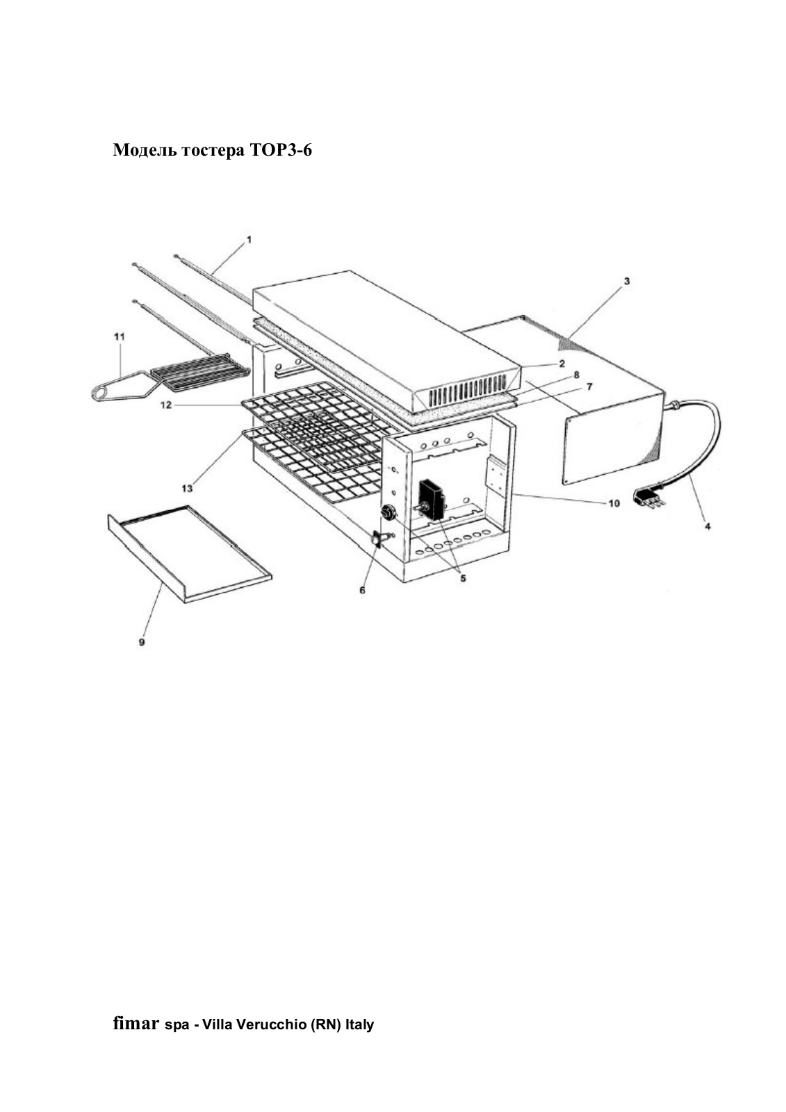 Fimar Top3-6 User Manual