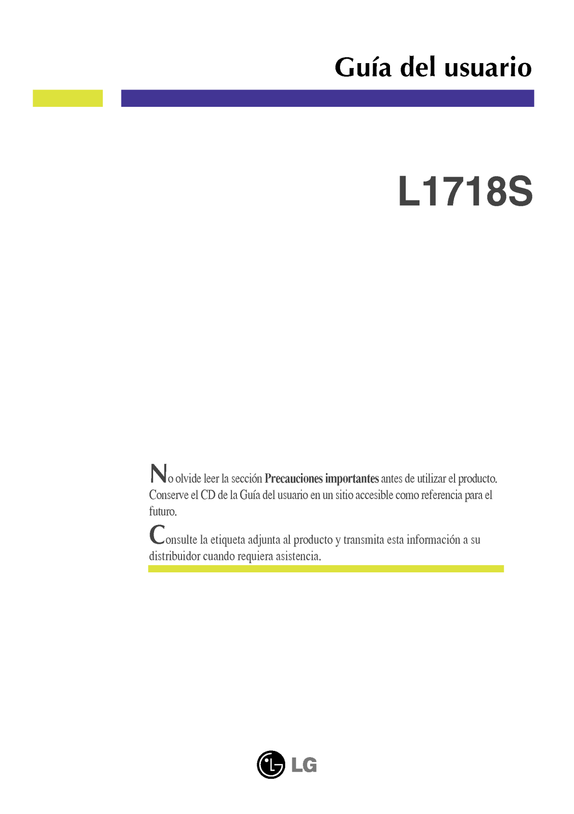 Lg L1718S-SN User Manual