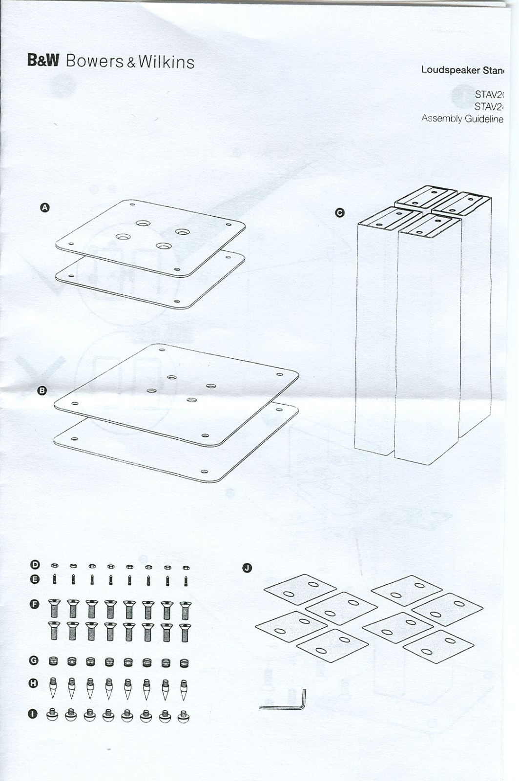 Bowers and Wilkins STAV-20, STAV-24 Owners manual