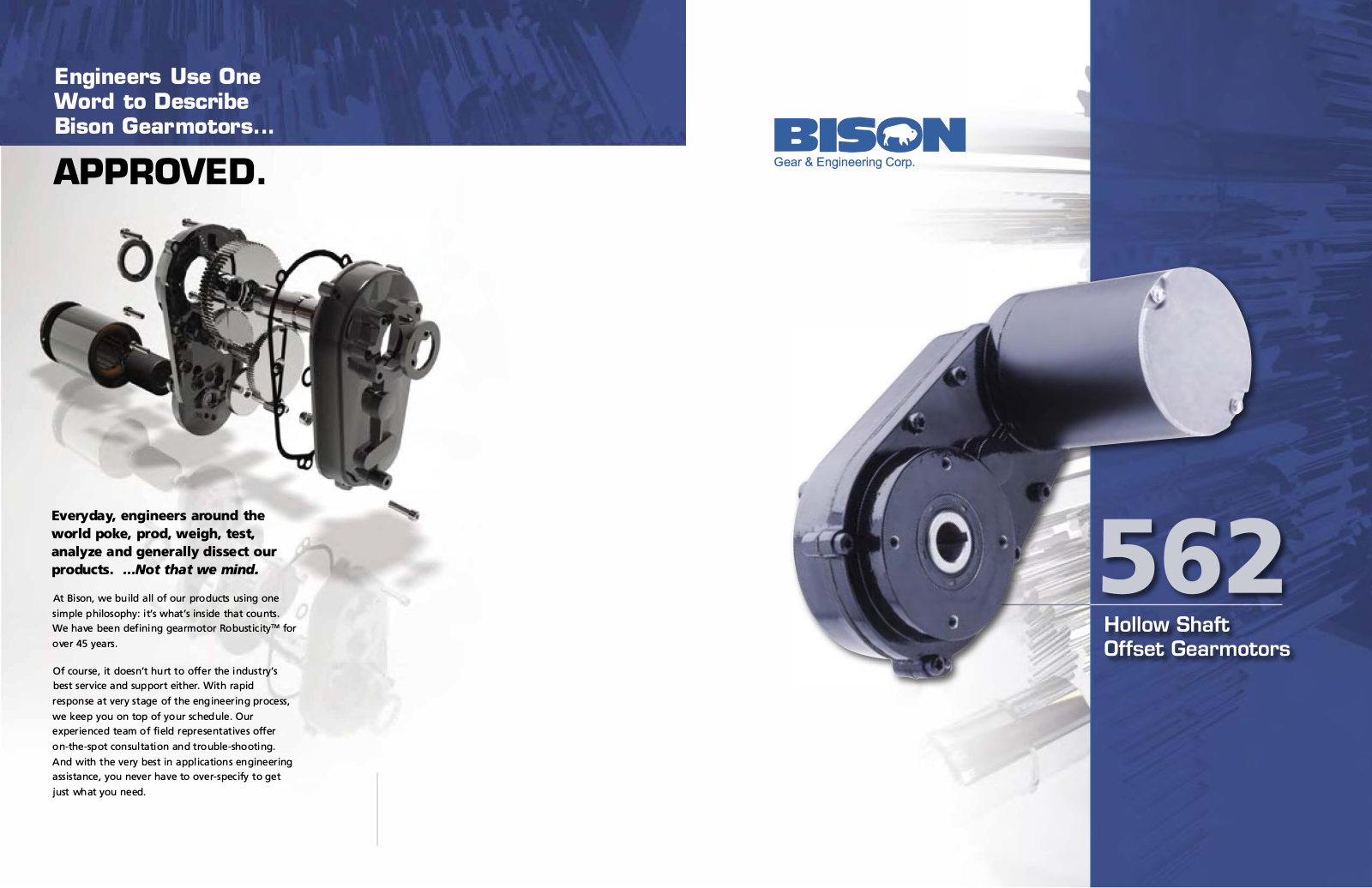 Bison Gear & Engineering 562 Series Sales Brochure