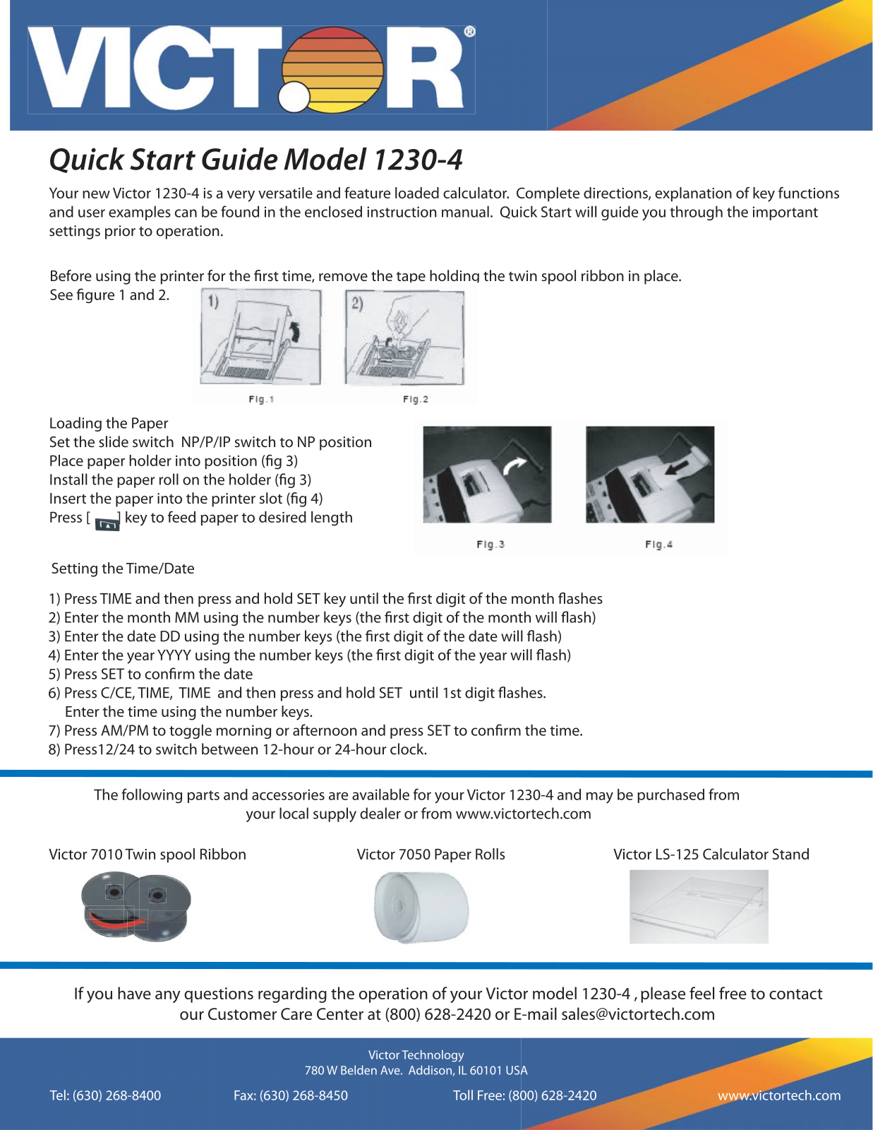 Victor Technology 1230-4 User Manual